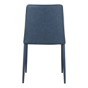 Moe's Nora Dining Chair Set, Grey Vegan Leather