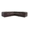 Moe's Form L-Shaped Modular Sectional in Espresso Brown