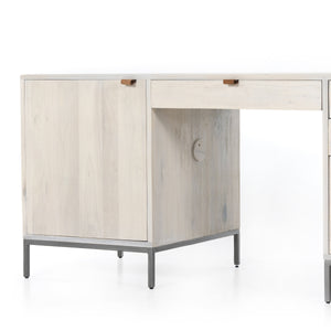 Trey Executive Desk In Dove Poplar