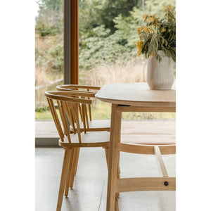 Trie Small Dining Table in Natural Oak