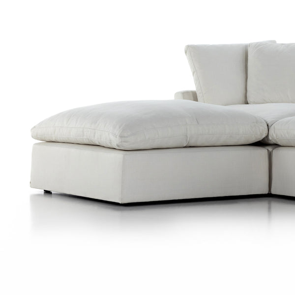 Stevie 3Pc Laf Sec Sofa W/Ottoman In Ivory