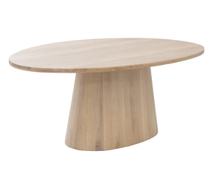 ELINA DINING TABLE - OVAL - LIGHT OAK - 84"