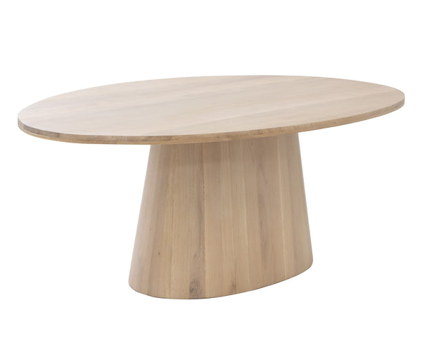 ELINA DINING TABLE - OVAL - LIGHT OAK - 84"