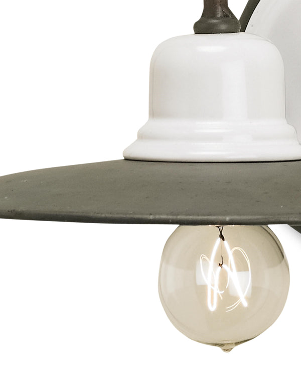 Eastleigh Wall Sconce In Hiroshi Gray & White