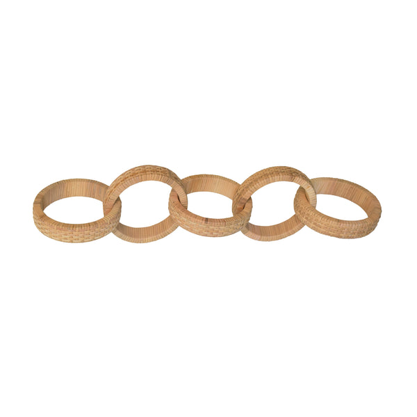 ROUND NATURAL RATTAN DECORATIVE CHAIN