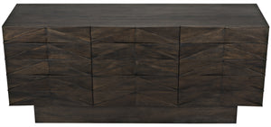 Drake Ebony Walnut Sideboard in Walnut and Veneer