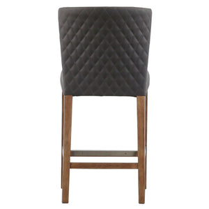Albie Diamond Stitching Counter Stool In Danburry Gray