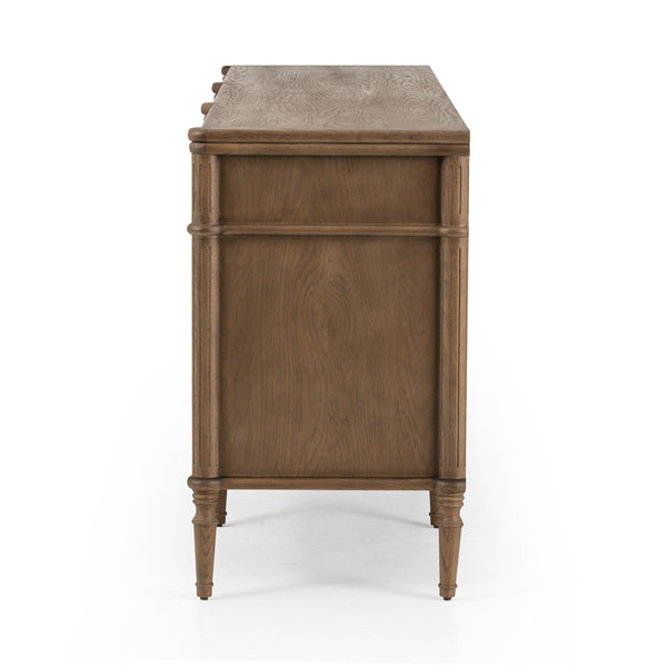 Toulouse 9 Drawer Dresser In Toasted Oak