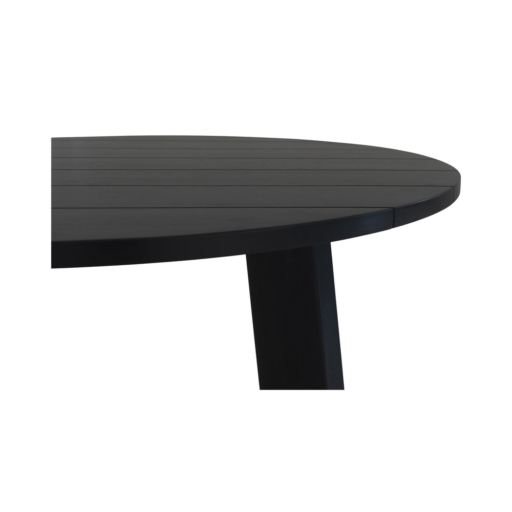 Moe's Delta Round Outdoor Dining Table Black