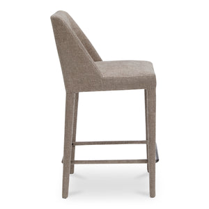 Moe's Joyce Counter Stool Light Brown Upholstered