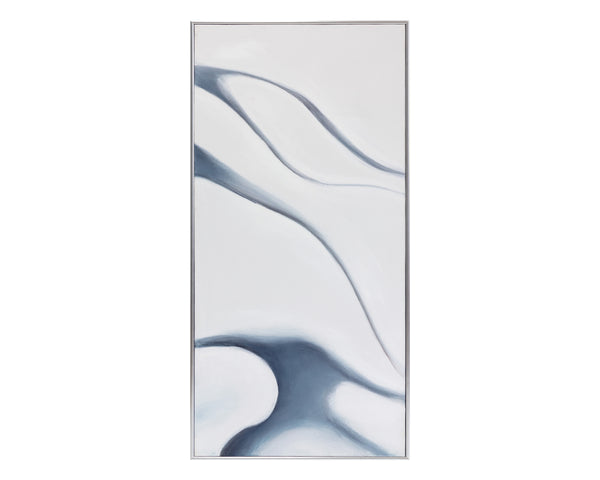 MEDITATION (SET OF 3) - 30" X 60" - SILVER FLOATER FRAME