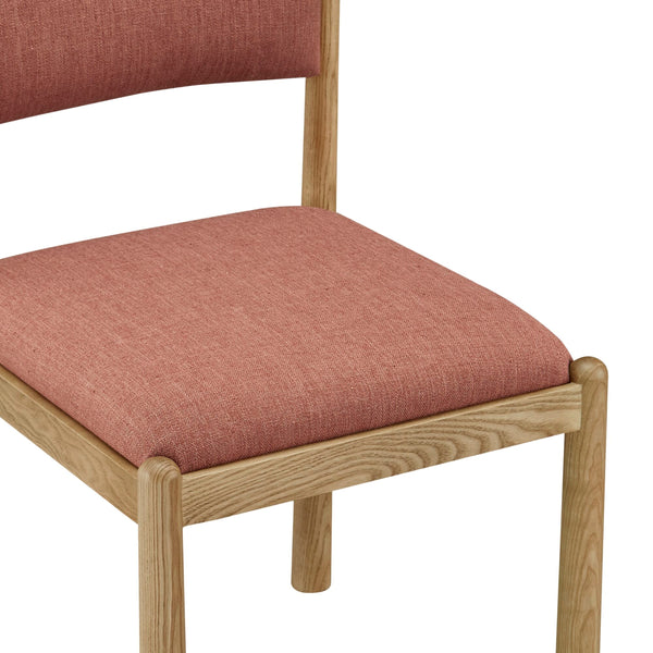 Moe's Villetta Dining Chair Set of 2 in Deep Pink
