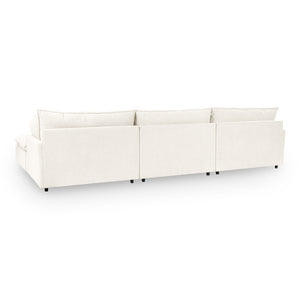 Caplan 4-Piece Modular Sectional in Elite-Ivory