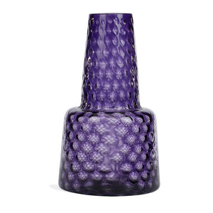 Optic Amethyst Glass Vases
