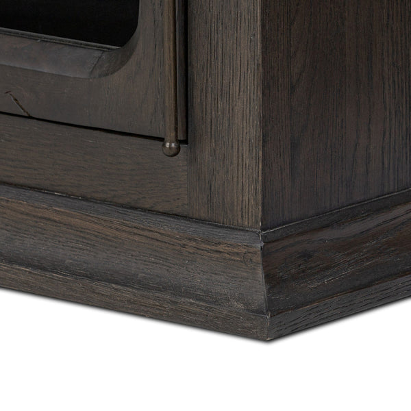 Dawes Cabinet - Smoked Black Oak