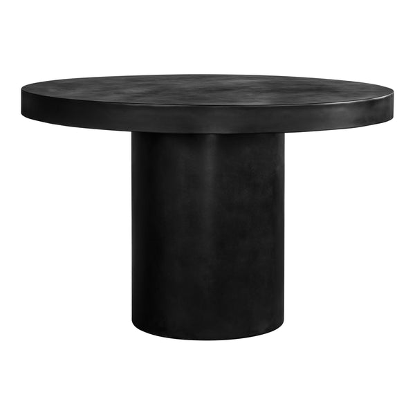 Moe's Cassius Round Outdoor Dining Table Black