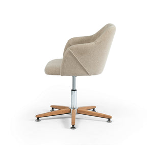 Edna Contemporary Desk Chair in Fedora Oatmeal