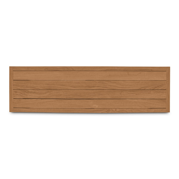 Marina Outdoor Dining Bench Natural Teak