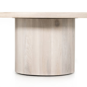 Hudson Round Dining Table In Ashen Walnut