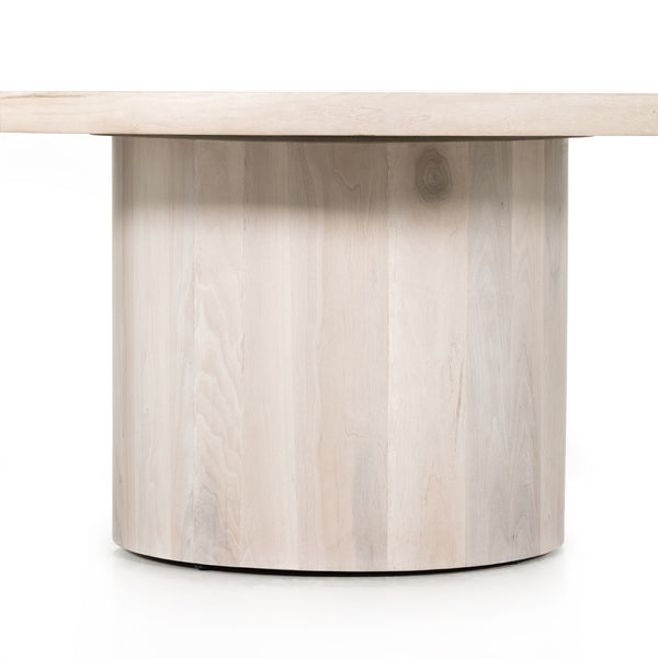 Hudson Round Dining Table In Ashen Walnut