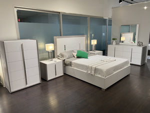 Ada Premium Chest in Cemento/Bianco Opac