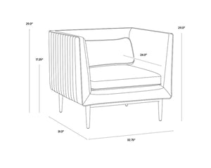 BATAVIA ARMCHAIR - VINTAGE BLACK