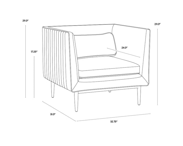 BATAVIA ARMCHAIR - VINTAGE BLACK