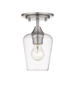 Joliet 1 Light Flush Mount in Brushed Nickel Finish