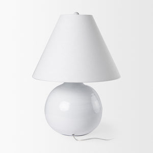 Mehdi White Ceramic Table Lamp