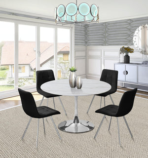 Omar Dining Table In Chrome