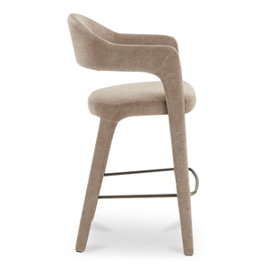 Moe's Martens Bar Stool Camel Upholstery