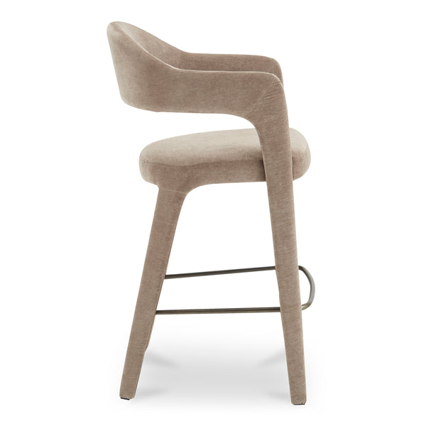 Moe's Martens Bar Stool Camel Upholstery