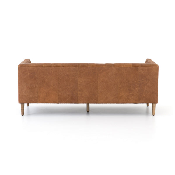 Williams Leather Sofa-75"-Nat Wash Camel