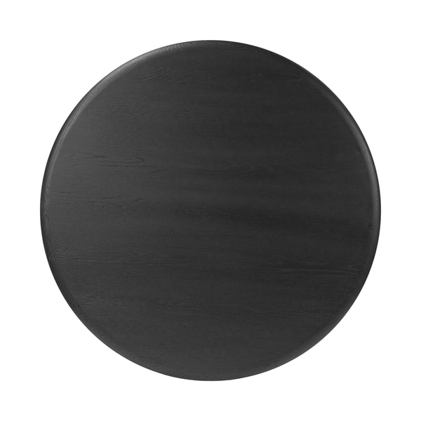 Rosenell Round Coffee Table - Black Oak Veneer
