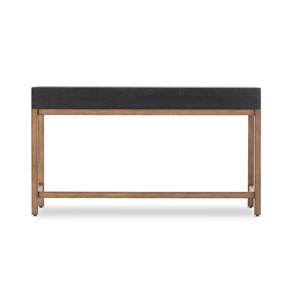 Fiona Desk In Black Raffia