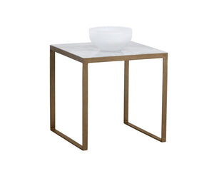 Evert End Table - White