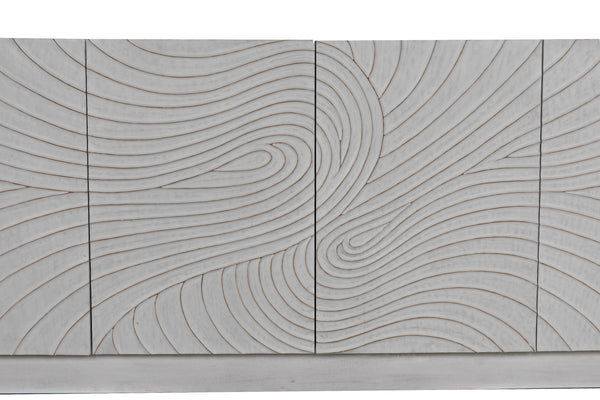 Cavalier Mahogany and Veneer Sideboard in White Wash Finish