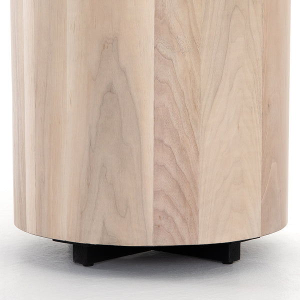 Hudson Round End Table-Ashen Walnut