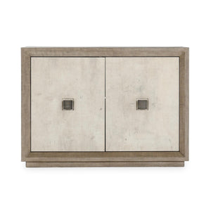 Denver Solid Wood 2Dr Cabinet - Gray/White