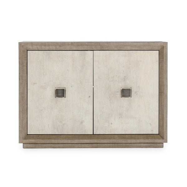 Denver Solid Wood 2Dr Cabinet - Gray/White
