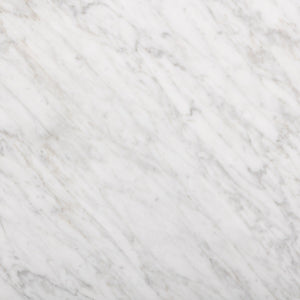 Bellamy Rectangular Coffee Table In White Carrera Marble