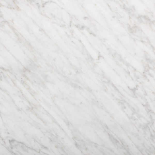 Bellamy Rectangular Coffee Table In White Carrera Marble