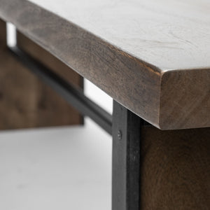 Ledger I 70L x 17W Brown Live-Edge Wooden Dining Bench