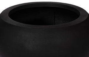 Rounded Planter, Large, Black
