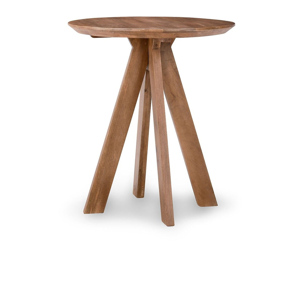 Rodrigo Solid Wood Round Counter Table - Umber