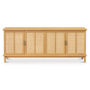 Moe's Seymour Sideboard Natural Oak & Rattan