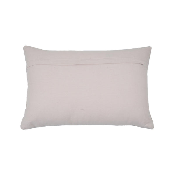 Destiny White Woven Cushion