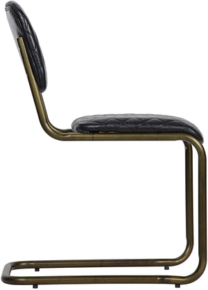 0037 Dining Chair, Steel and Leather