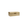 BURL WOOD BOX WITH  ANTIQUE BRASS DETAIL