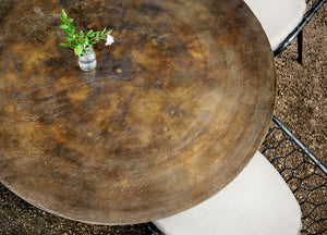 SIMONE BISTRO TABLE-ANTIQUE RUST